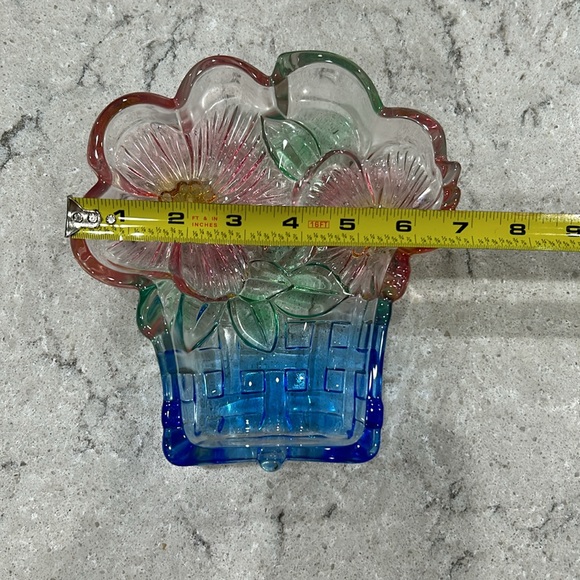 Indiana Glass Flower Dish - Picture 3 of 9